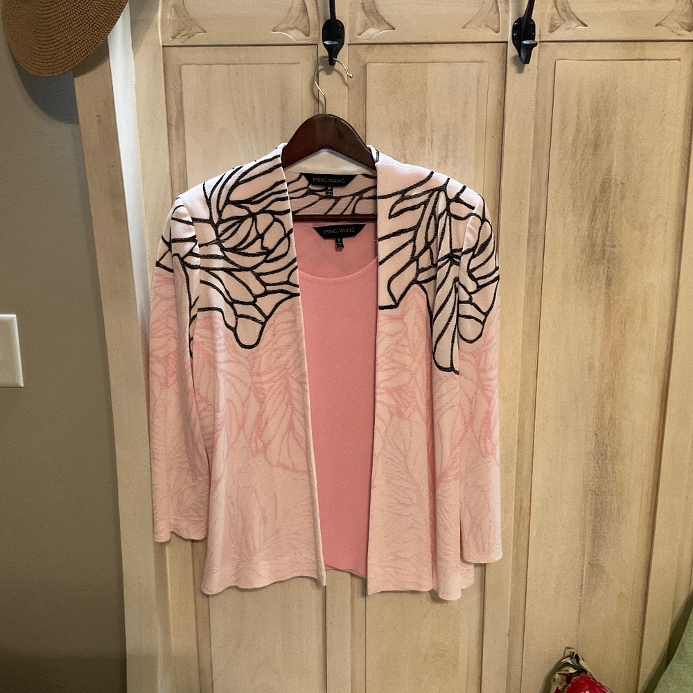 Ming Wang Jacket (M) & Matching Knit Tank (S) – Fun, Feminine & Festive! $75